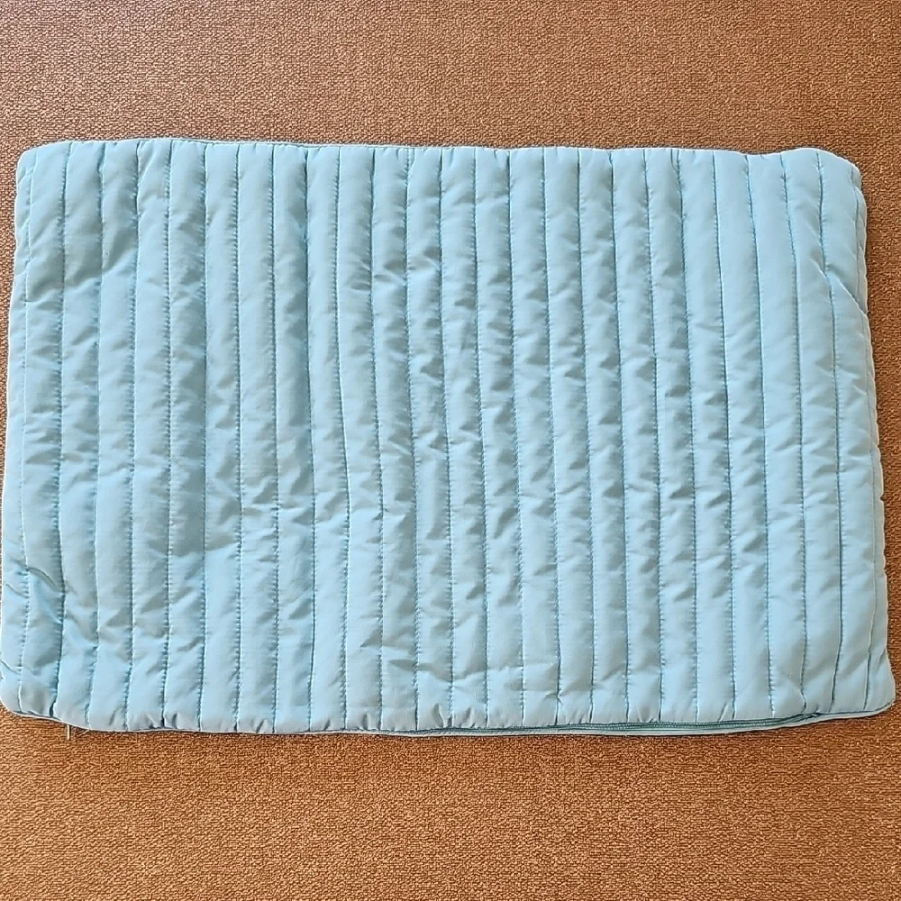 Quilted Blue Bedding Set